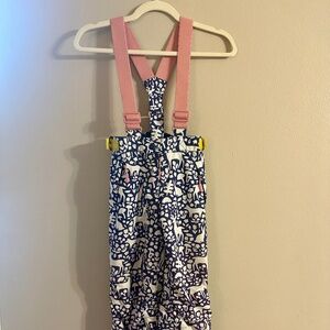 Mini Boden Snow Pants Woodland Forest print size 8-9